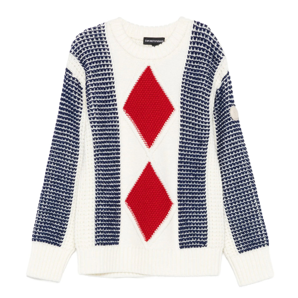 Emporio Armani Junior Cable Knit Pullover