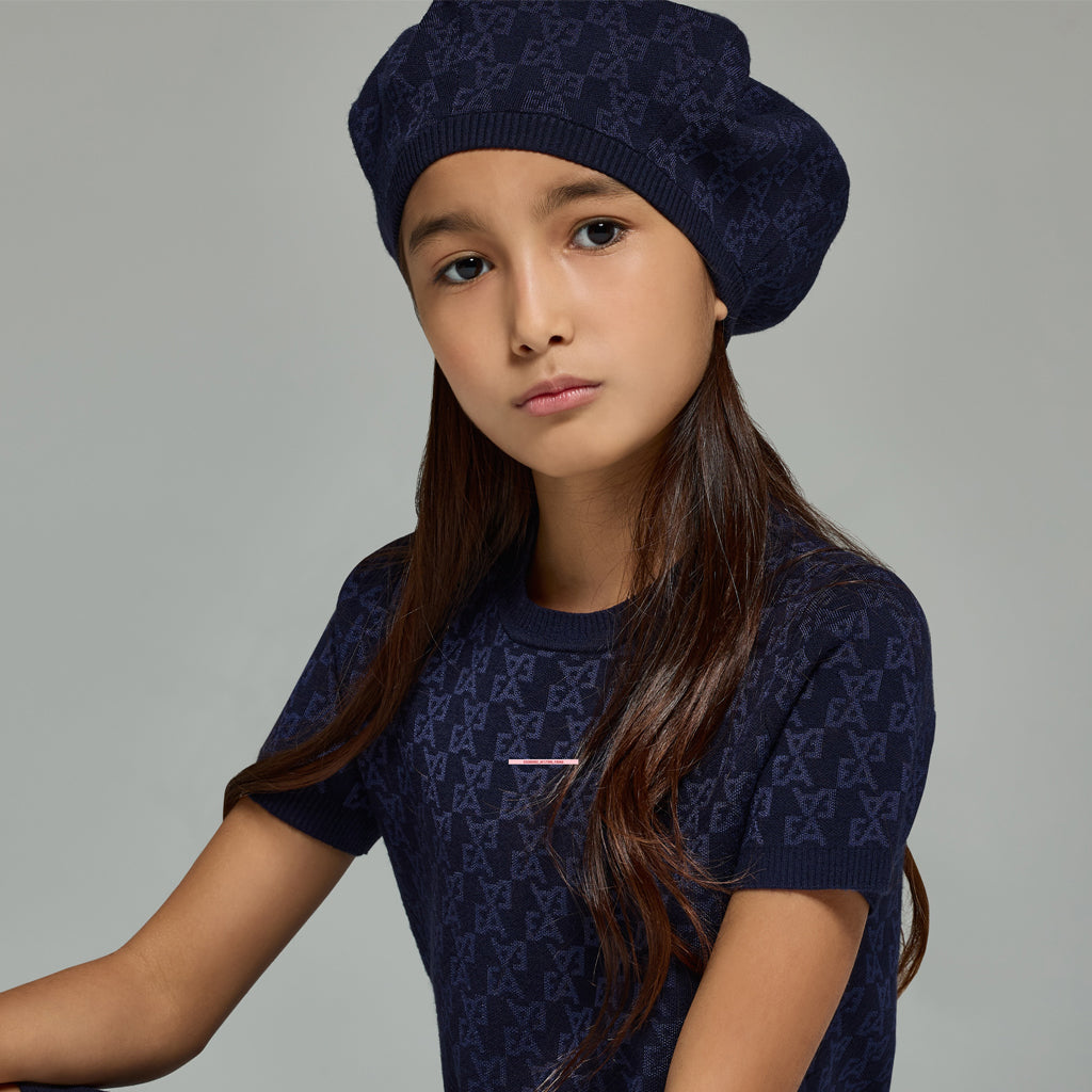 Emporio Armani Junior Logo Beret Hat