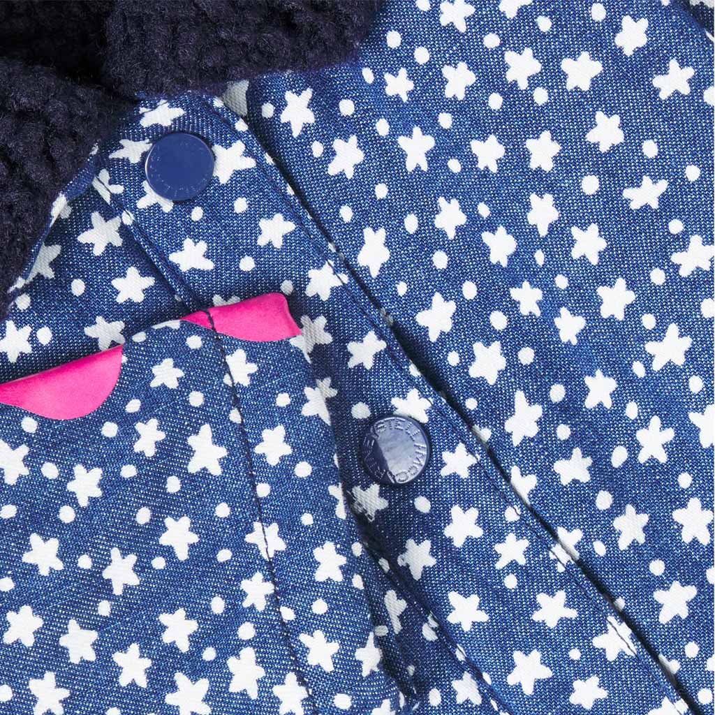 Stella McCartney Kids Ditsy Stars All-Over Print Denim Jacket