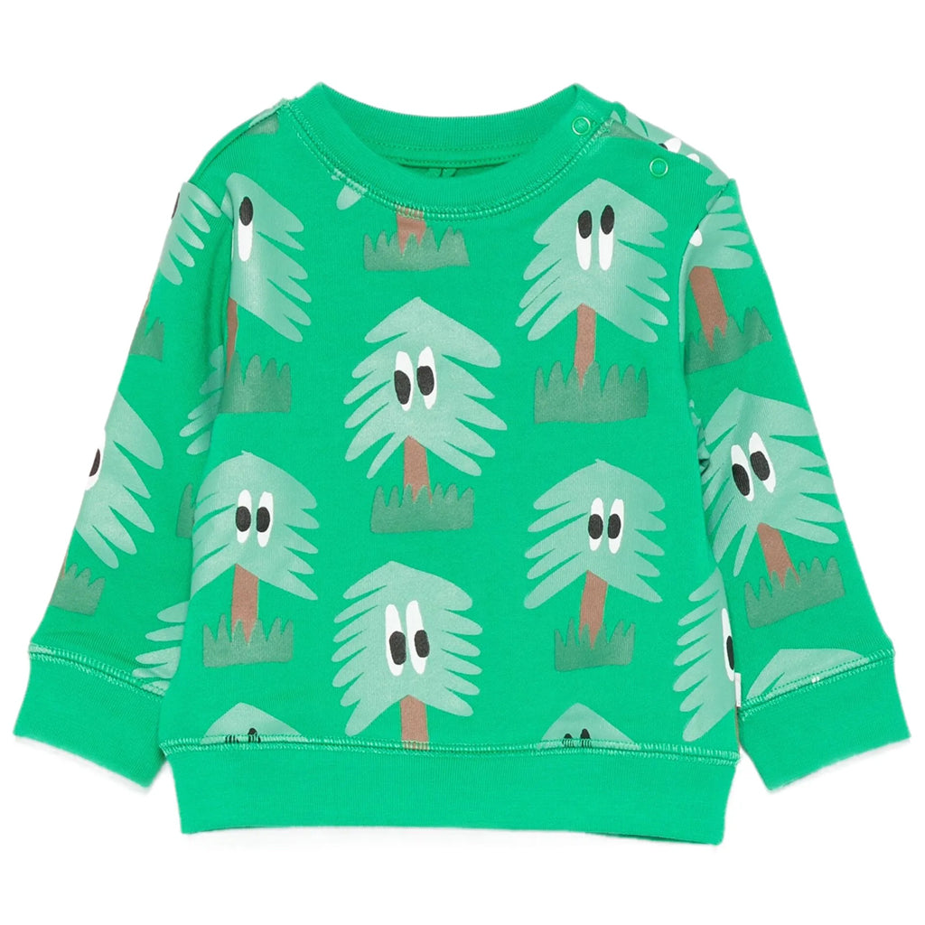 Stella McCartney Kids Tree All-Over Print Fleece Sweatshirt