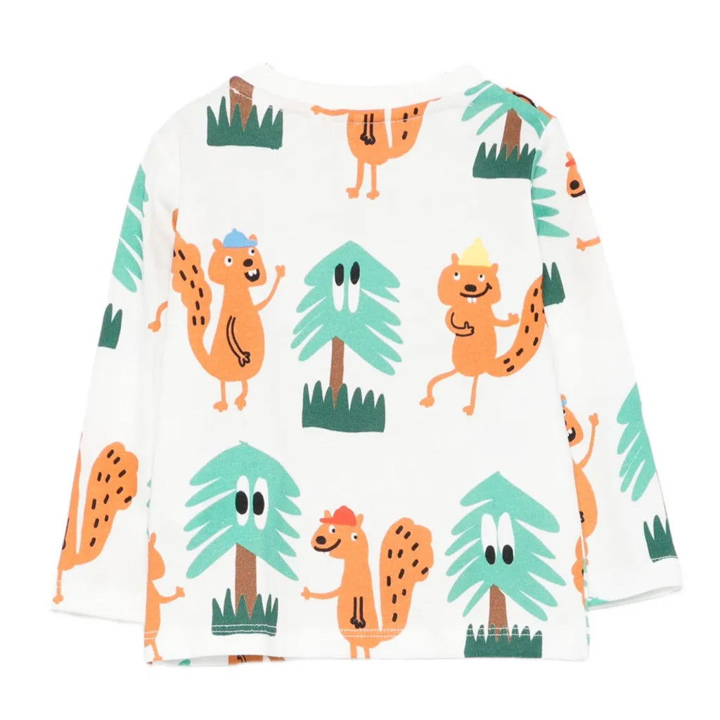 Stella McCartney Kids Tree and Squirrels Print T-shirt