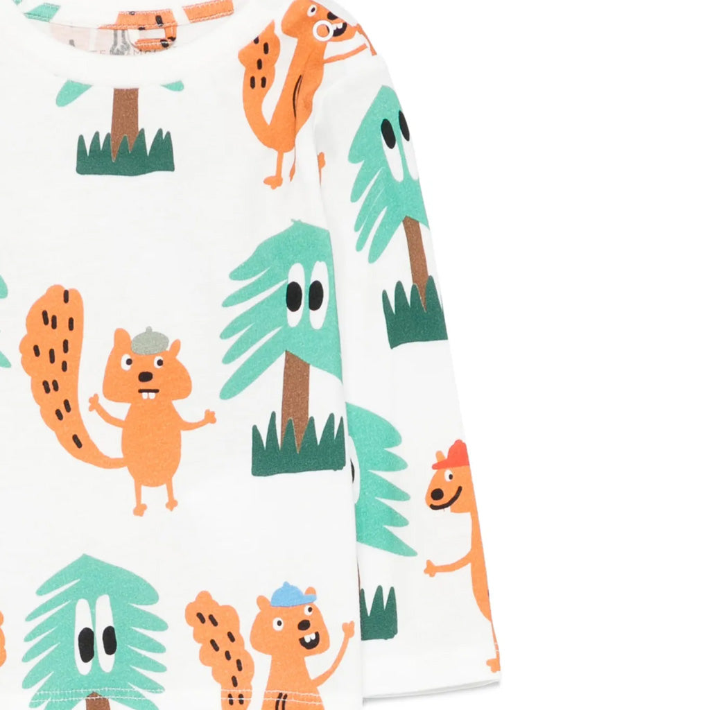 Stella McCartney Kids Tree and Squirrels Print T-shirt