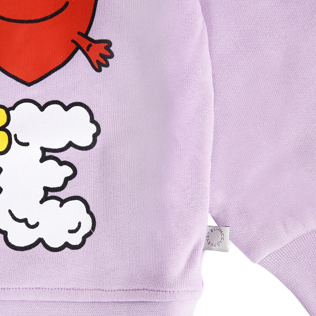 Stella McCartney Kids Rainbow Love Print Fleece Sweatshirt