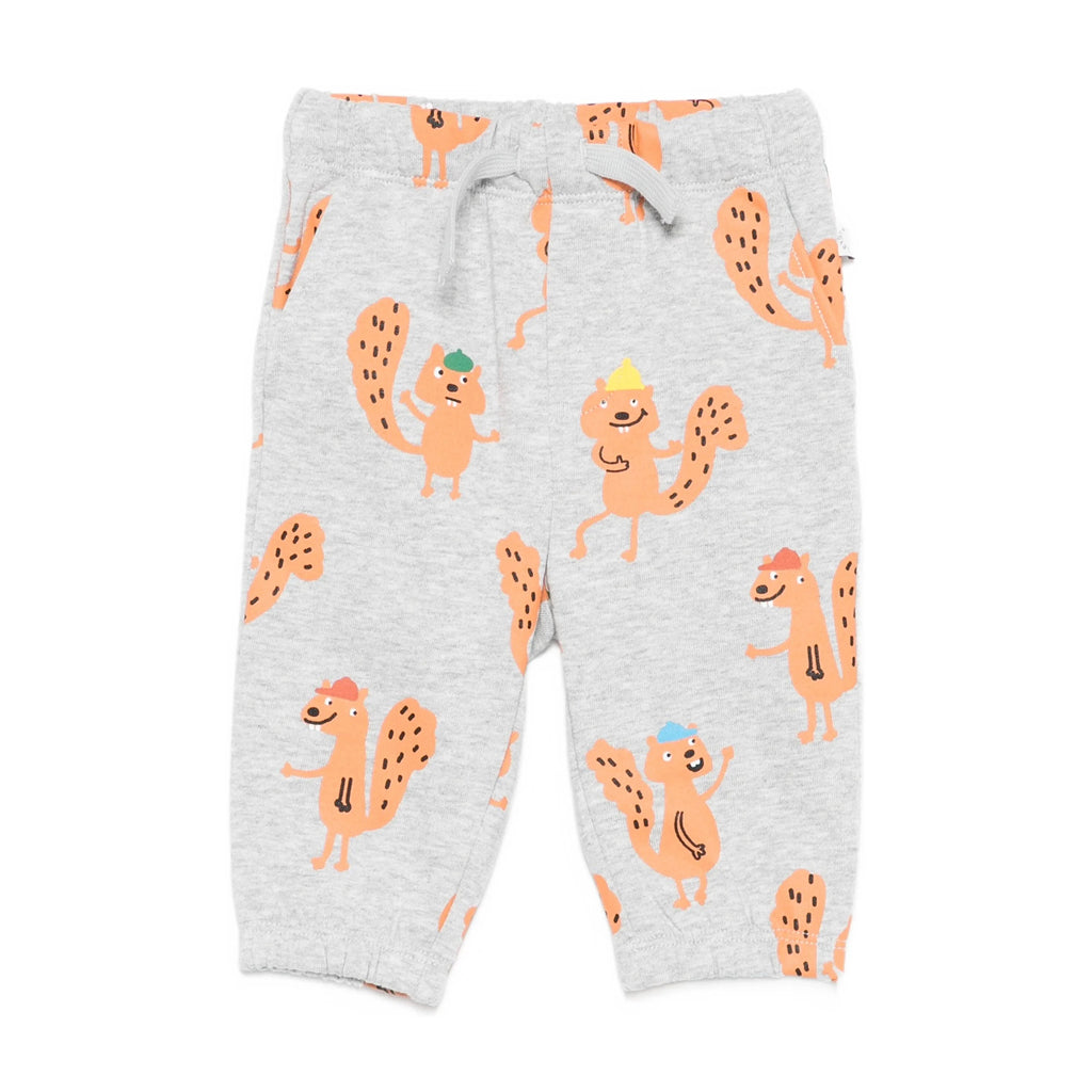 Stella McCartney Kids Squirrels All-Over Print Fleece Joggers