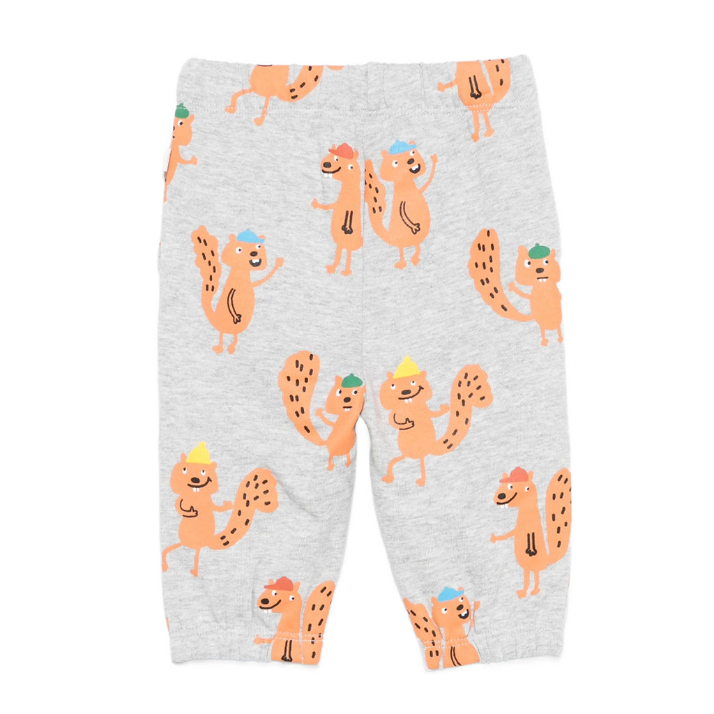 Stella McCartney Kids Squirrels All-Over Print Fleece Joggers