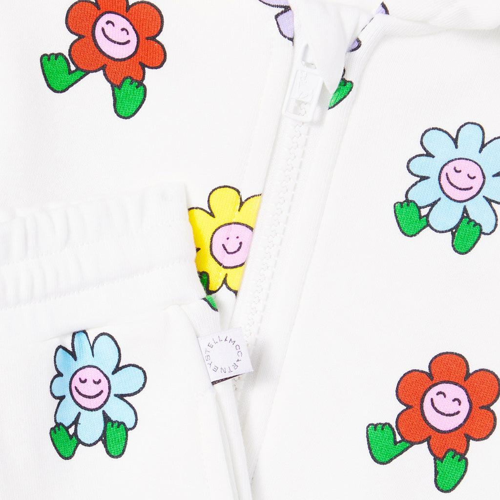 Stella McCartney Kids Flowers All-Over Print Fleece Tracksuit