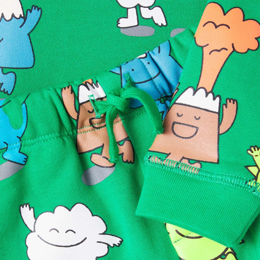 Stella McCartney Kids Earth Characters All-Over Print Fleece Tracksuit