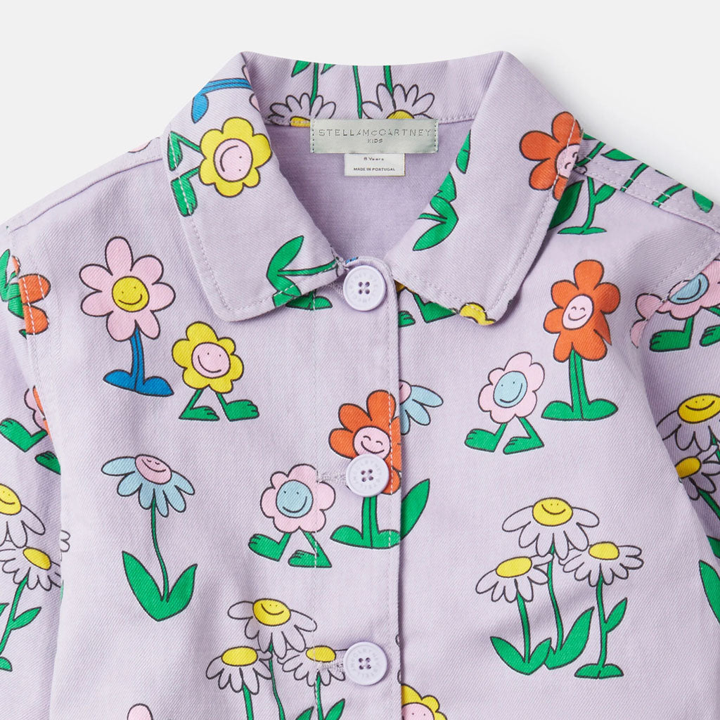 Stella McCartney Kids Flowers All-Over Print Jacket