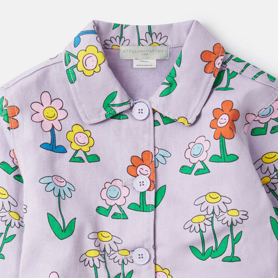 Stella McCartney Kids Flowers All-Over Print Jacket