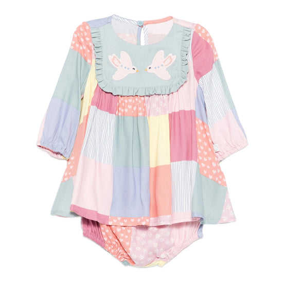 Stella McCartney Kids Patchwork All-Over Print Dress