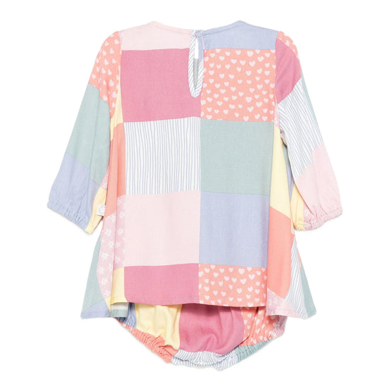 Stella McCartney Kids Patchwork All-Over Print Dress