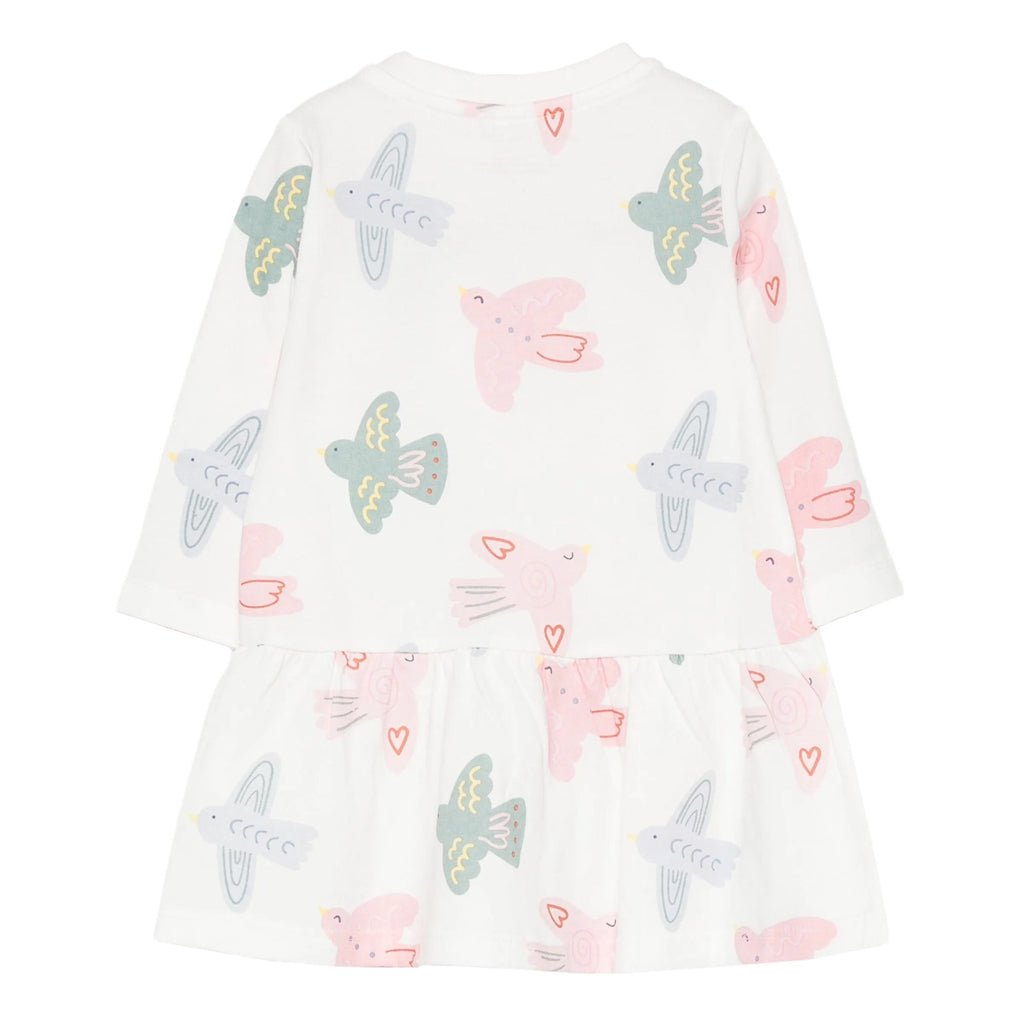 Stella McCartney Kids Birds All-Over Print Jersey Dress