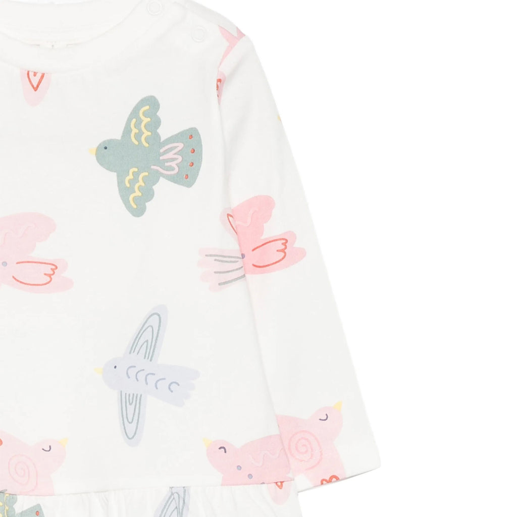 Stella McCartney Kids Birds All-Over Print Jersey Dress