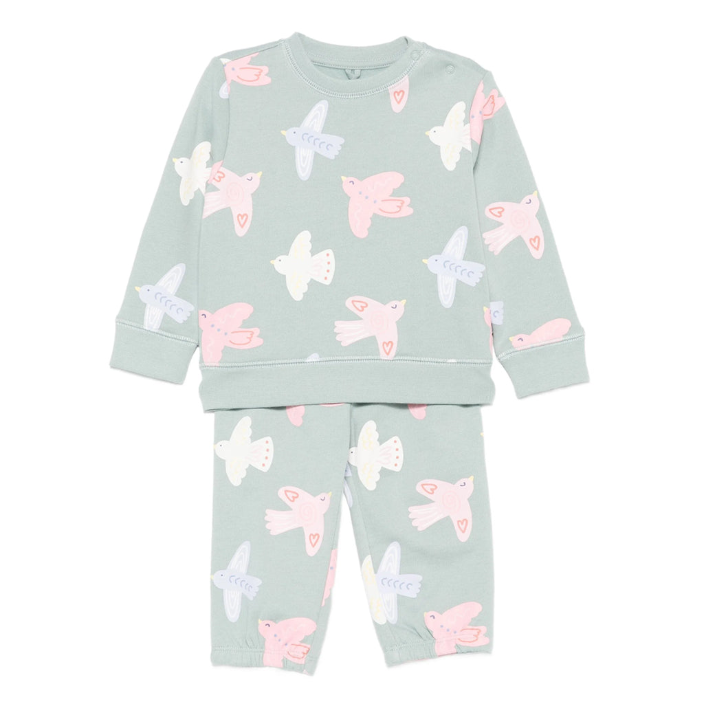 Stella McCartney Kids Birds All-Over Print Fleece Tracksuit