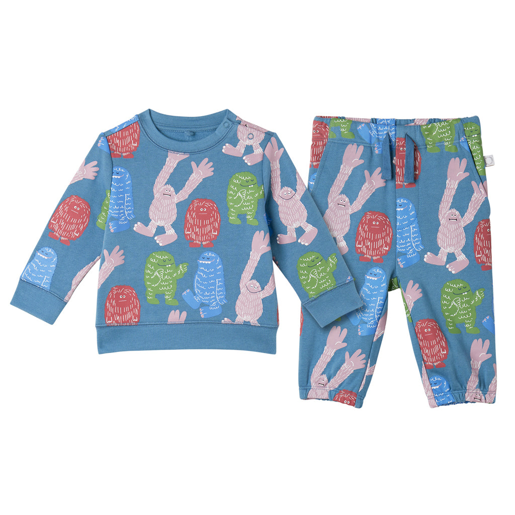 Stella McCartney Kids Yeti All-Over Print Fleece Tracksuit