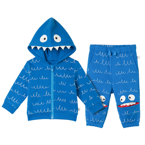 Stella McCartney Kids Yeti Wiggle All-Over Print Fleece Tracksuit