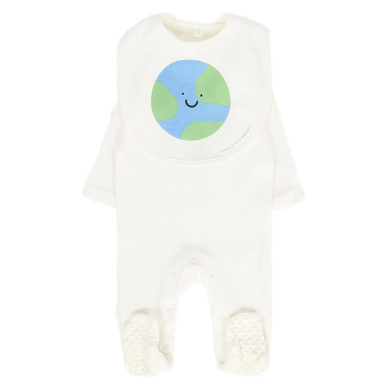 Stella McCartney Kids Yeti All-Over Print Bib and Underwear Set