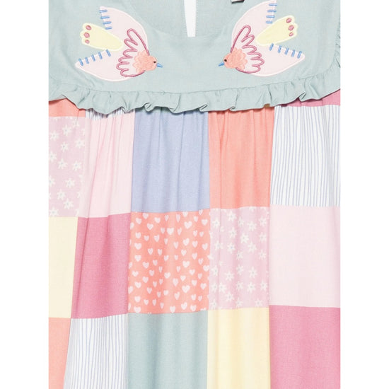 Stella McCartney Kids Patchwork All-Over Print Dress