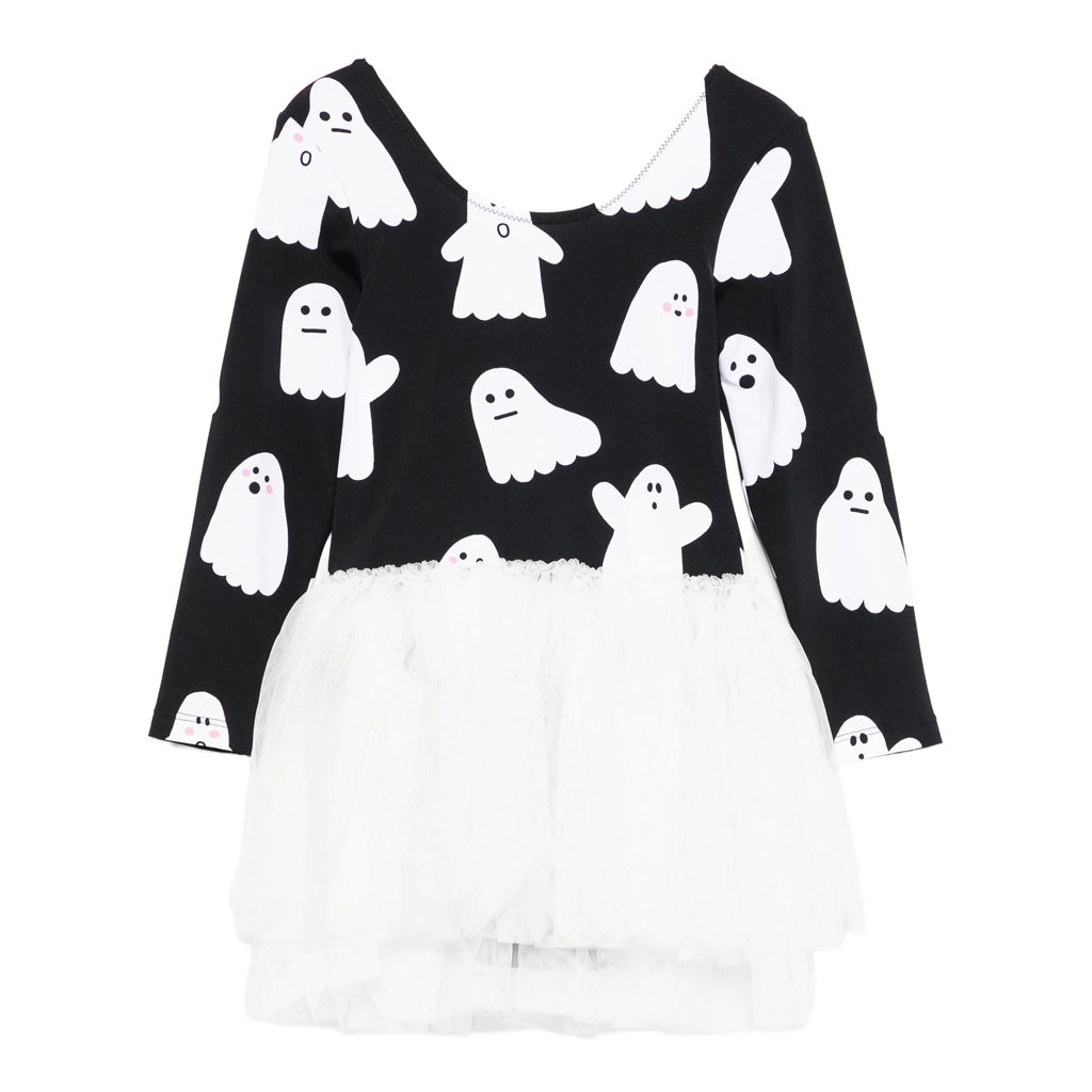 Stella McCartney Kids Ghosts All-Over Print Jersey Dress