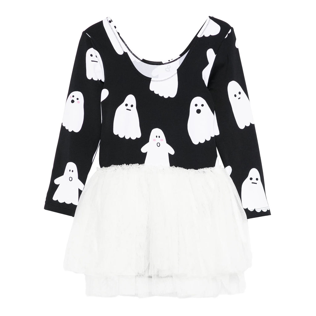 Stella McCartney Kids Ghosts All-Over Print Jersey Dress