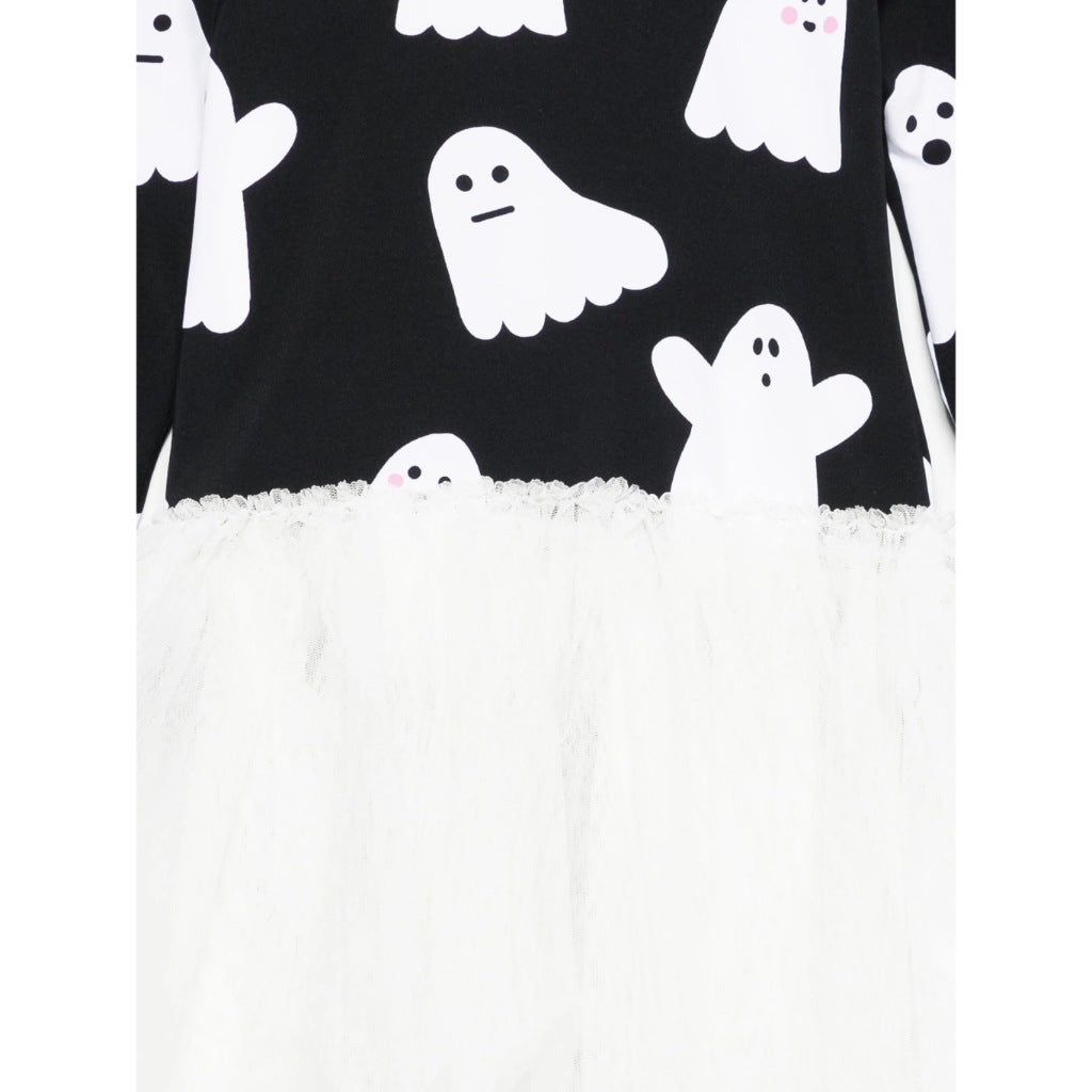 Stella McCartney Kids Ghosts All-Over Print Jersey Dress