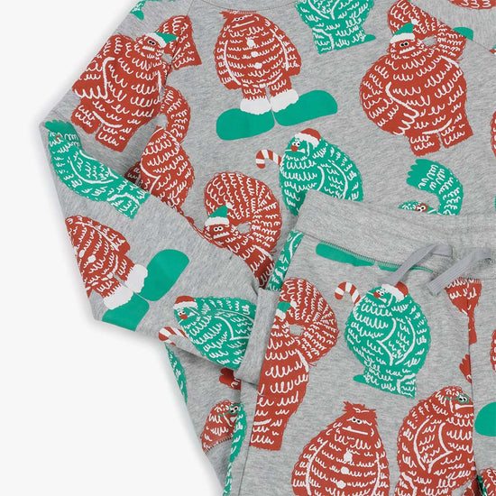 Stella McCartney Kids Xmas Yeti All-Over Print Fleece Tracksuit