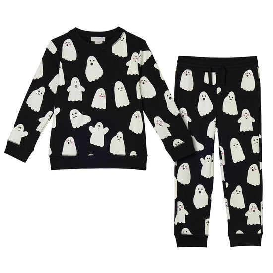 Stella McCartney Kids Ghosts All-Over Print Fleece Tracksuit