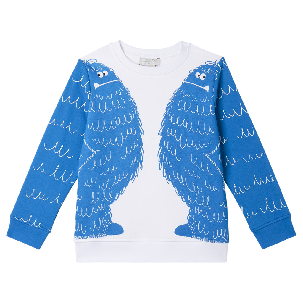 Stella McCartney Kids Yeti Wiggle Print Fleece Sweatshirt