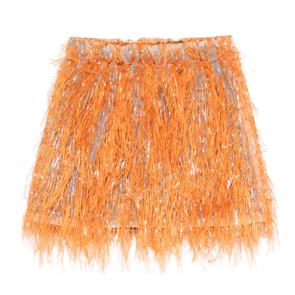 Douuod Kids Faux Feather Skirt