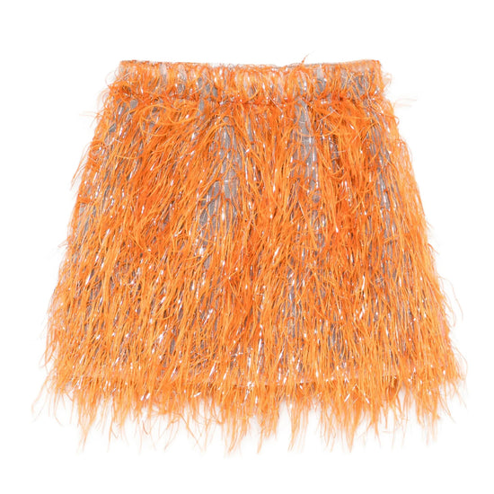 Douuod Kids Faux Feather Skirt