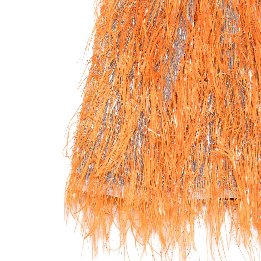 Douuod Kids Faux Feather Skirt