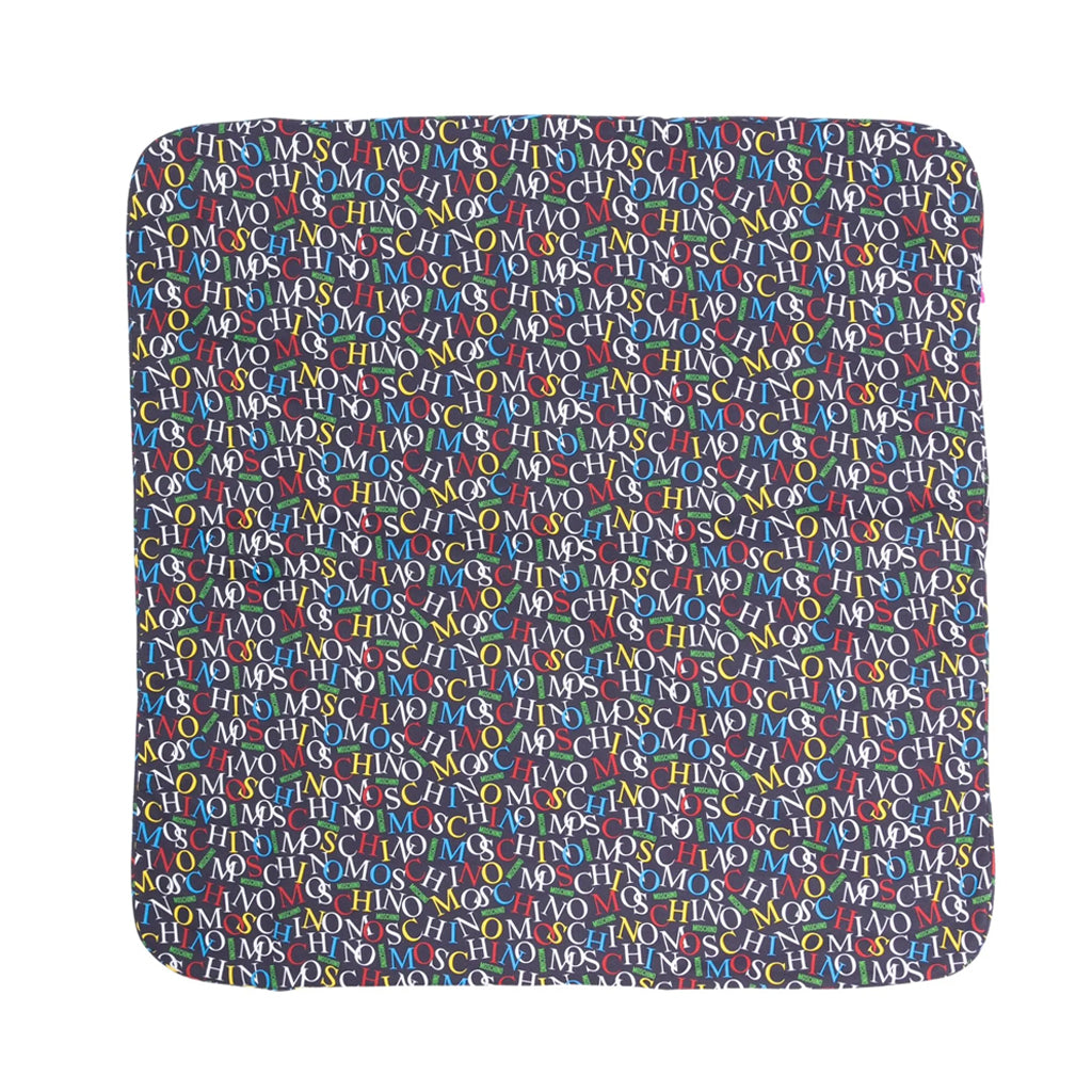Moschino Kids Multicoloured Logo Blanket