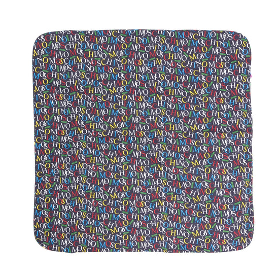 Moschino Kids Multicoloured Logo Blanket
