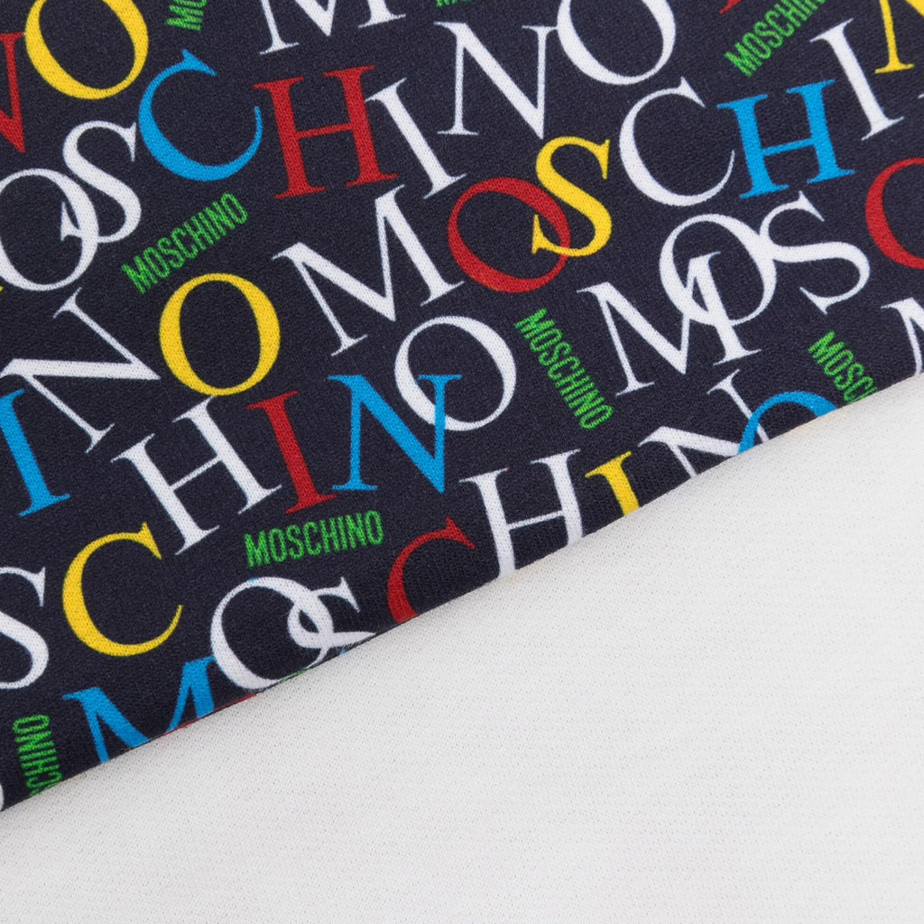 Moschino Kids Multicoloured Logo Blanket