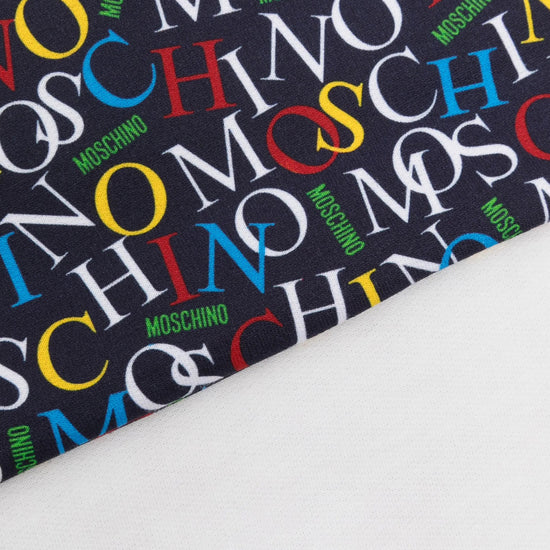 Moschino Kids Multicoloured Logo Blanket