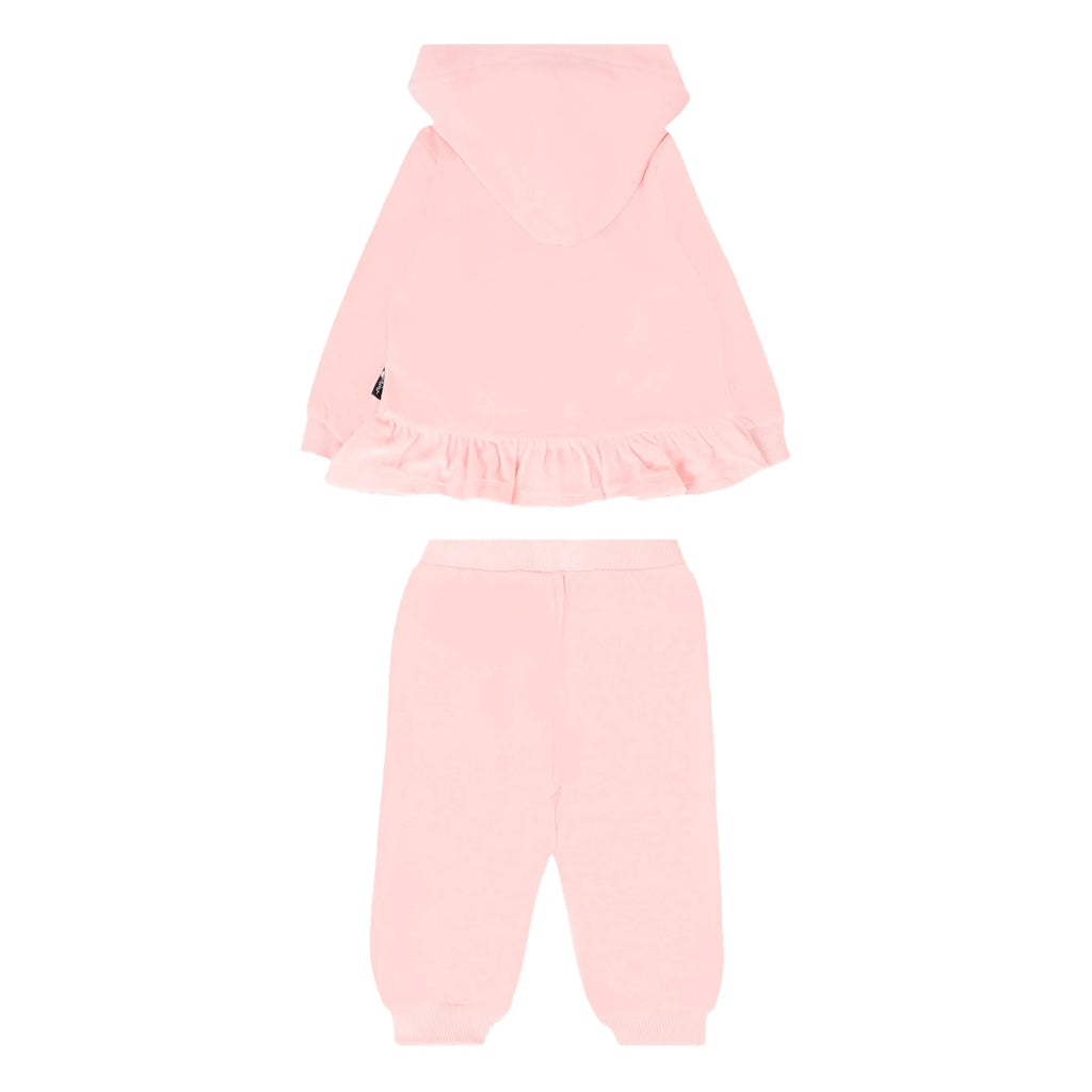 Moschino Kids Hooded Sweatshirt and Trousers Set