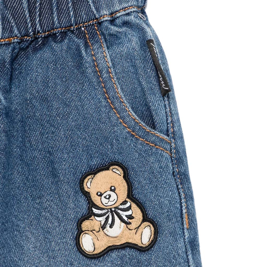 Moschino Kids Teddy Patch Denim Trousers
