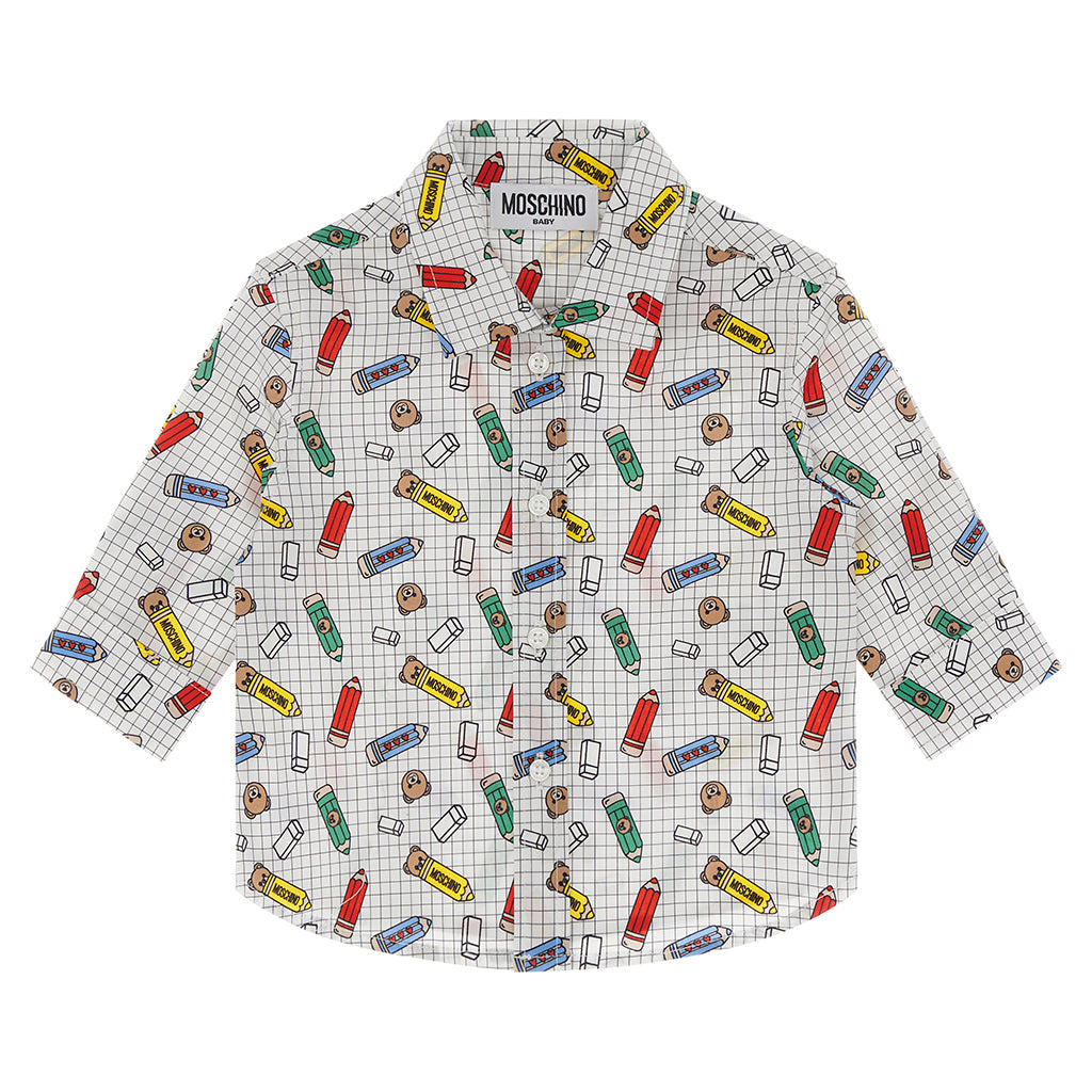Moschino Kids Teddy Graphic Shirt