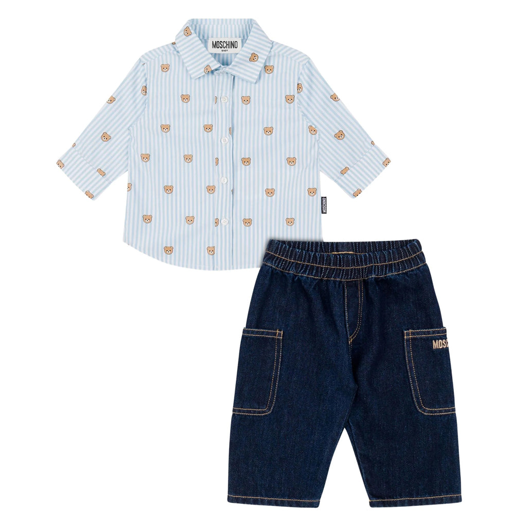 Moschino Kids Shirt and Trousers Set