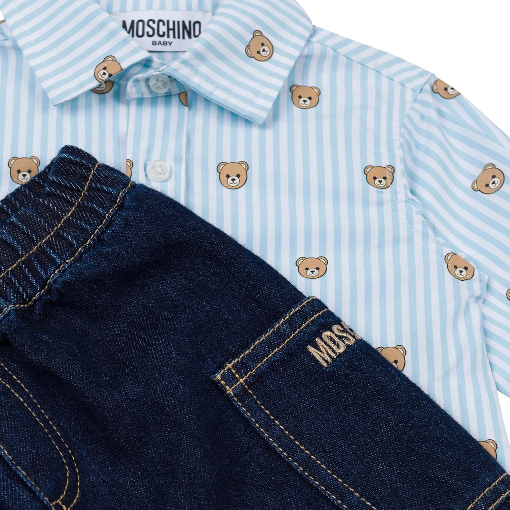 Moschino Kids Shirt and Trousers Set