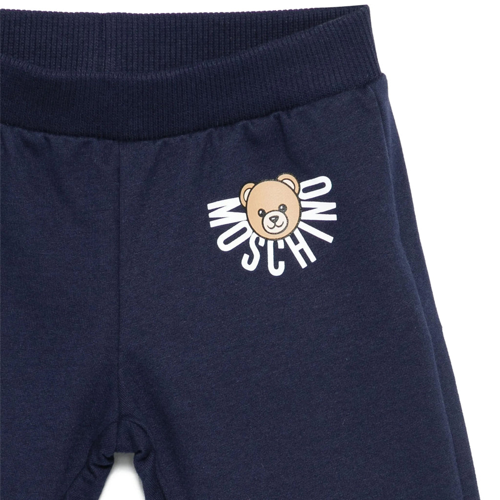 Moschino Kids Teddy Logo Sweatpants