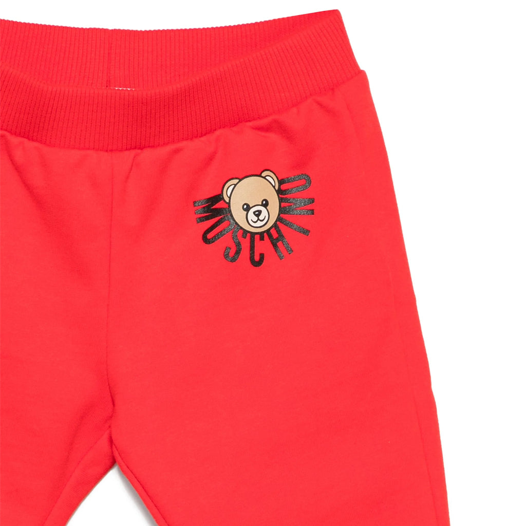 Moschino Kids Teddy Logo Sweatpants