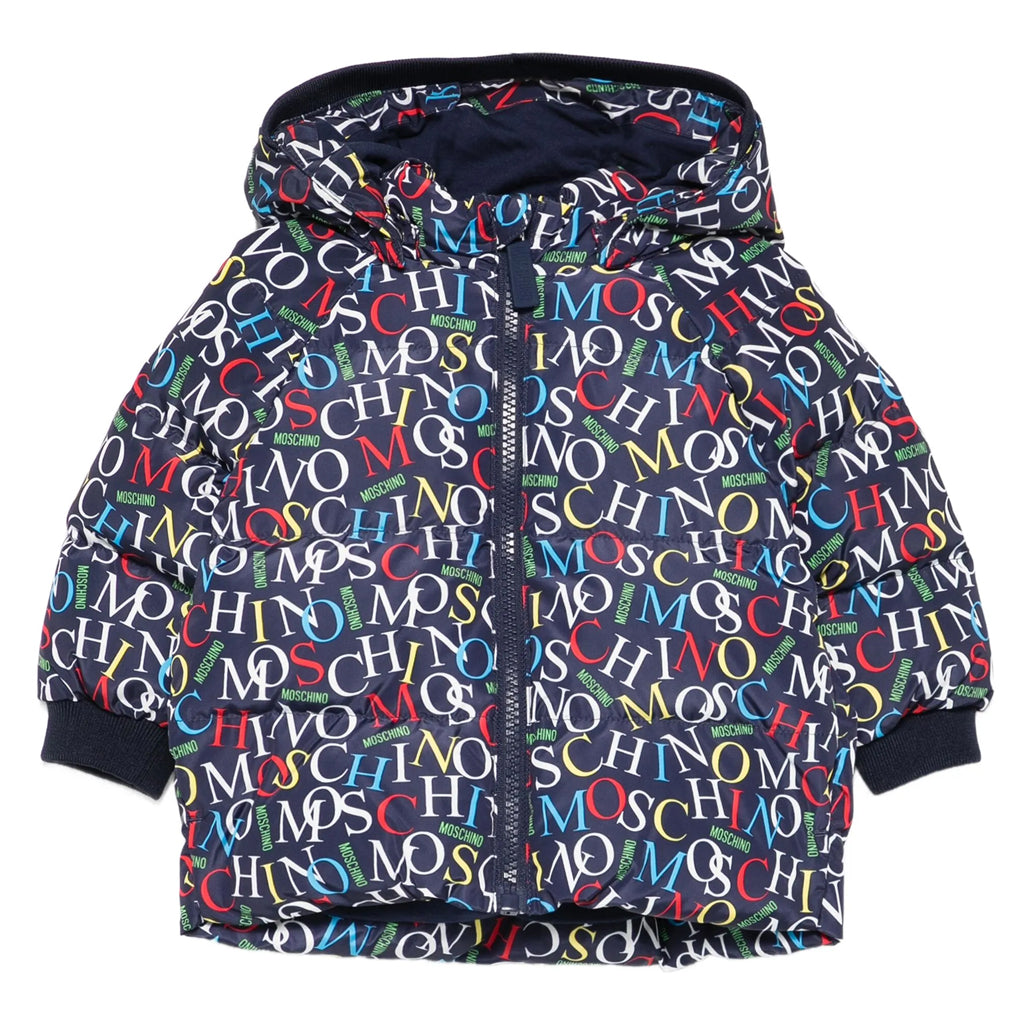 Moschino Kids Logo Graphic Padded Jacket
