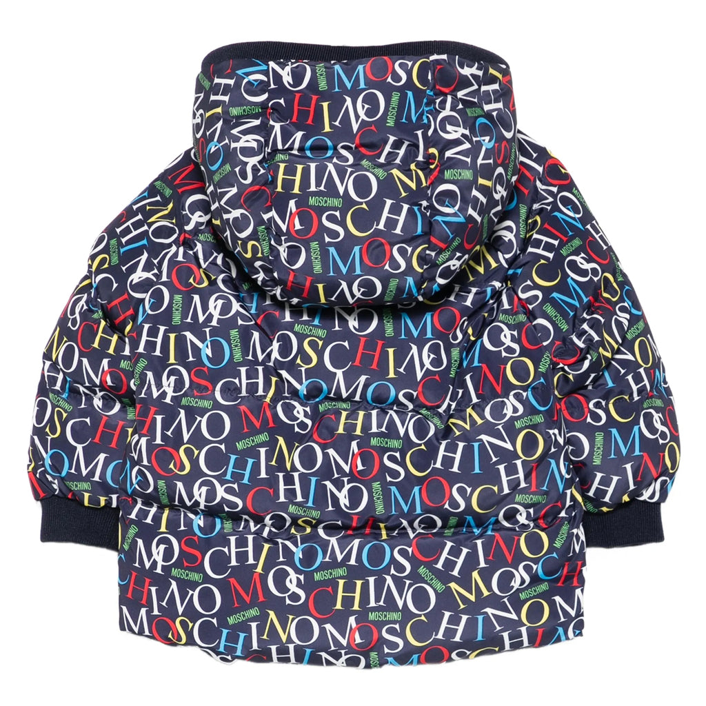 Moschino Kids Logo Graphic Padded Jacket