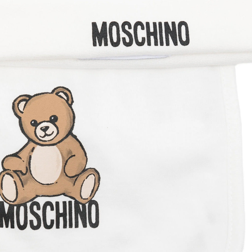 Moschino Kids Hat and Bib Set