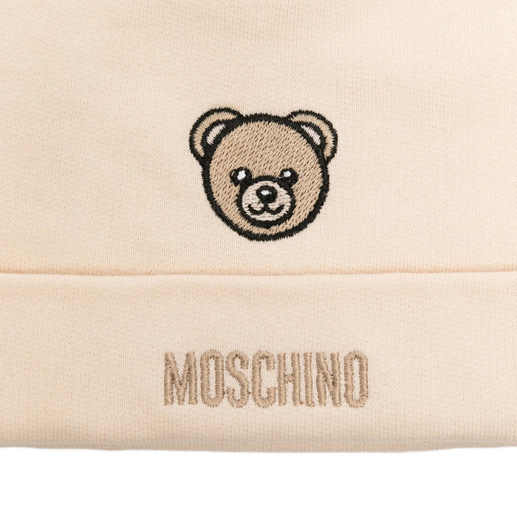 Moschino Kids Hat and Bib Set