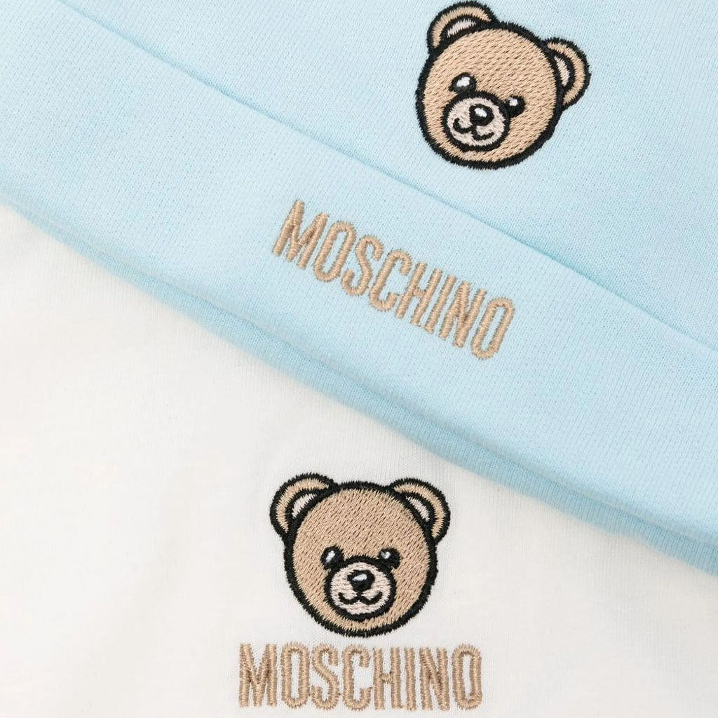 Moschino Kids Hat and Bib Set