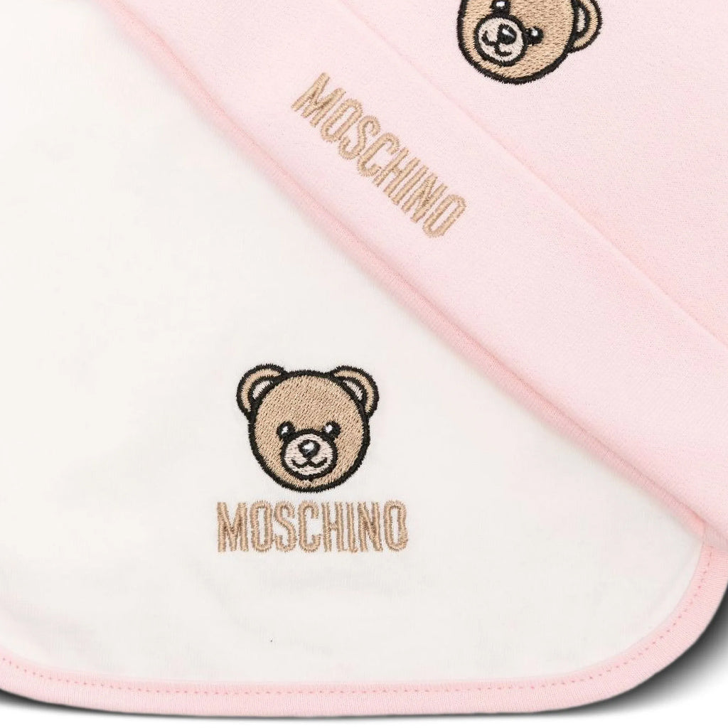 Moschino Kids Hat and Bib Set