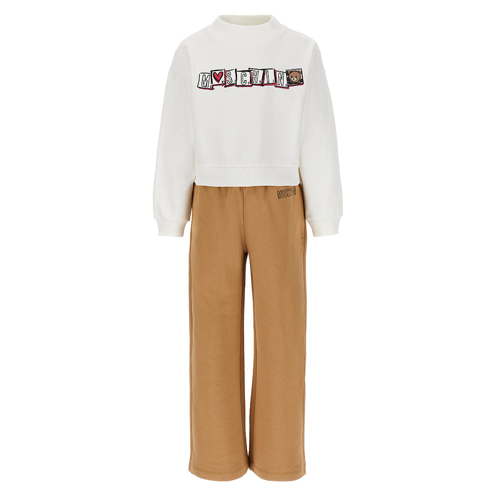 Moschino Kids Sweatshirt and Trousers Set