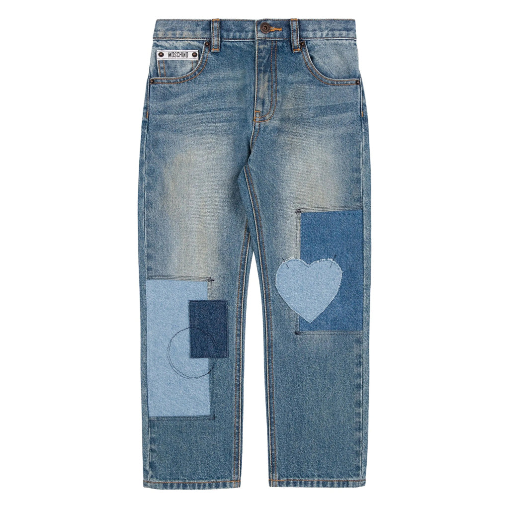 Moschino Kids Patchwork Denim Trousers – Kids21